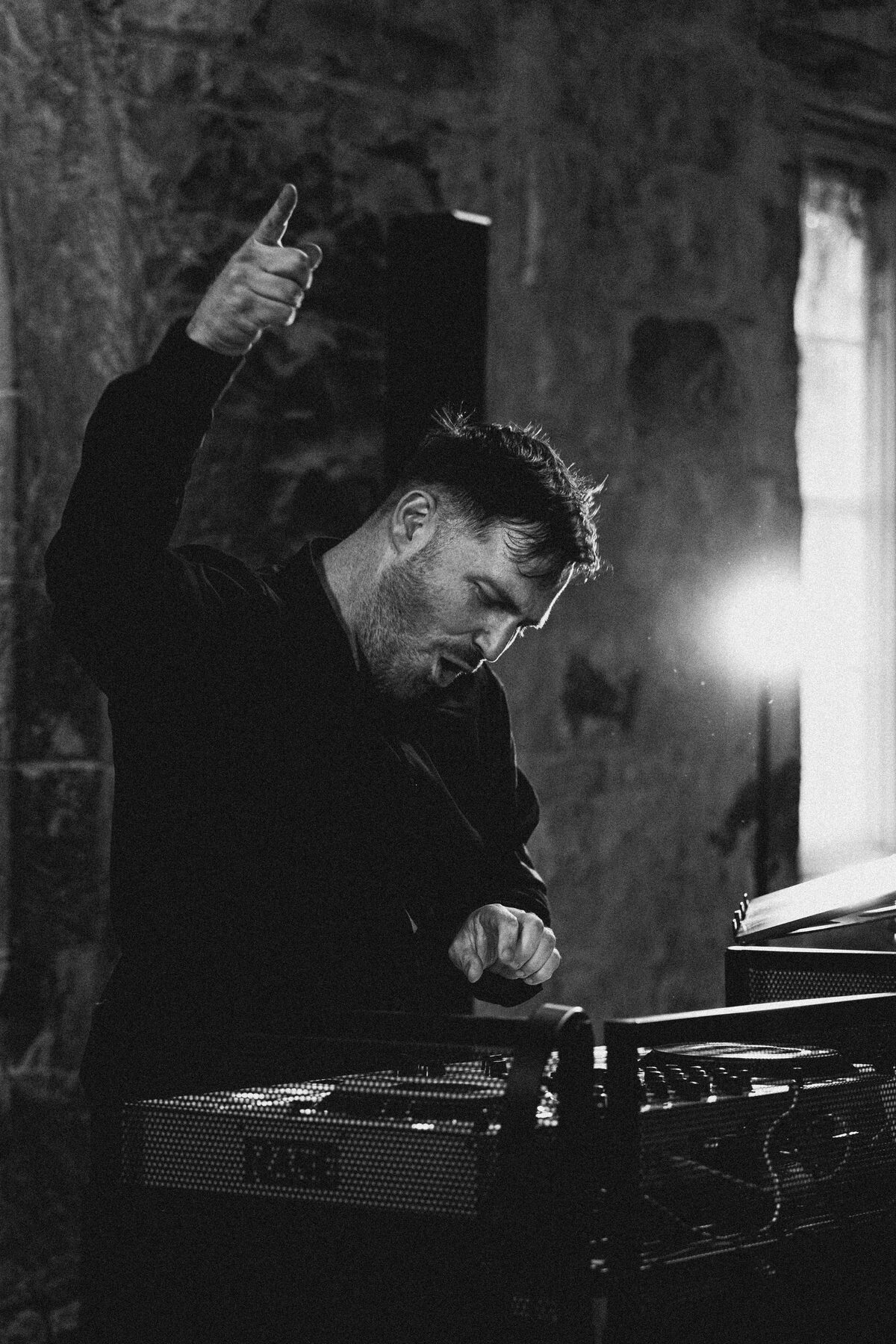 Elder Emo DJ performing live at wedding